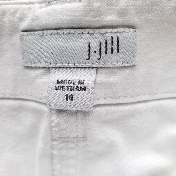 J. Jill Women's Khaki Cotton Linen Stretch Blend Straight Leg Pants Plus Size 14 - Picture 13 of 16